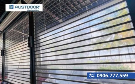 Cửa cuốn trong suốt Austvision tại Bến C&aacute;t B&igrave;nh Dương