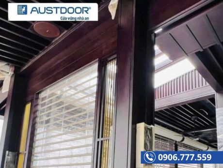 Lắp cửa cuốn trong suốt Austvision VS2 tại Bến Cát Bình Dương
