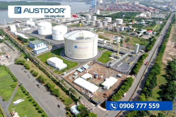 Cửa cuốn siêu trường ST100 tại kho dự trữ năng lượng LGN