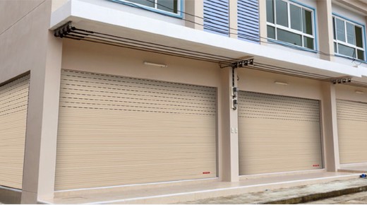 Cửa cuốn nan nhôm doortech cứng vững, hiện đại